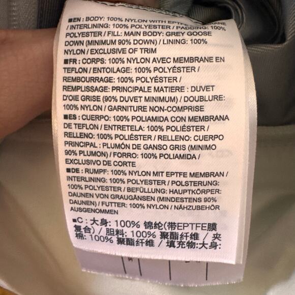 Arc'teryx Veilance Men's Down Node Jacket 16376 Cream White Size Medium - Picture 11 of 14